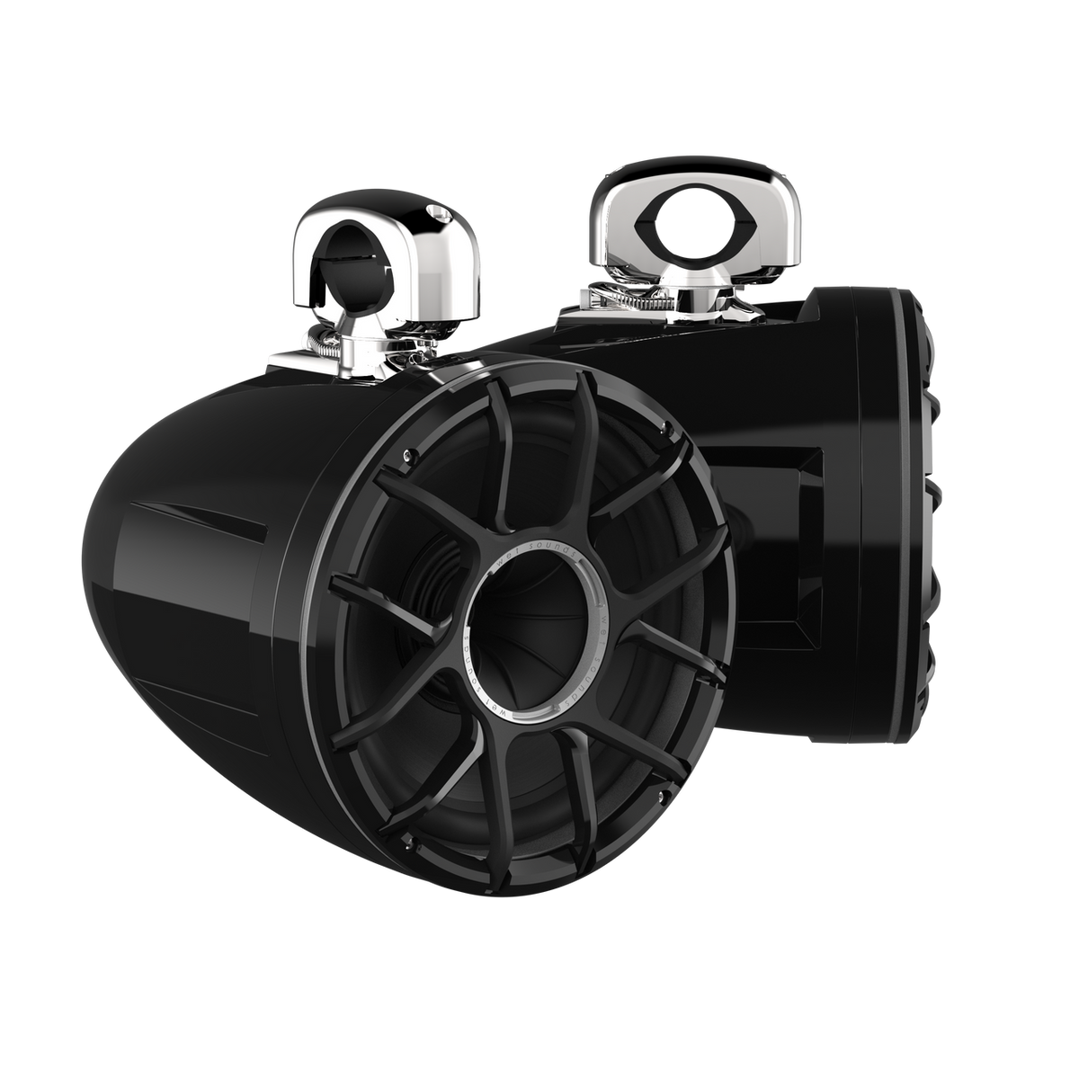 Wet Sounds ADP Nautique FC5-U Tower Speaker Mounts - Polished Brackets For Correct Craft/Nautique Boats