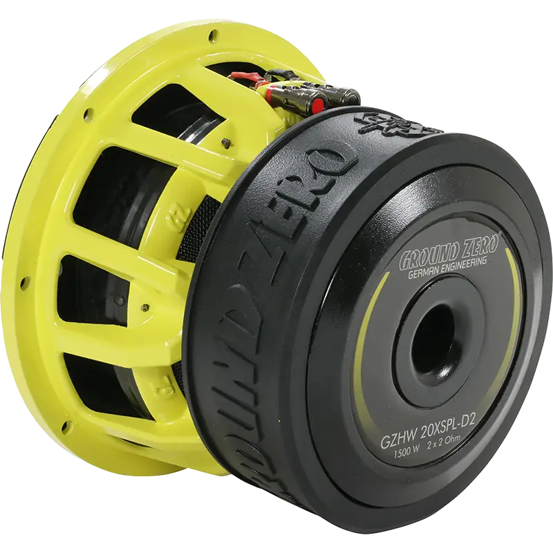 Ground Zero Audio Hydrogen GZHW 20XSPL-D2 YELLOW 8″ High Quality