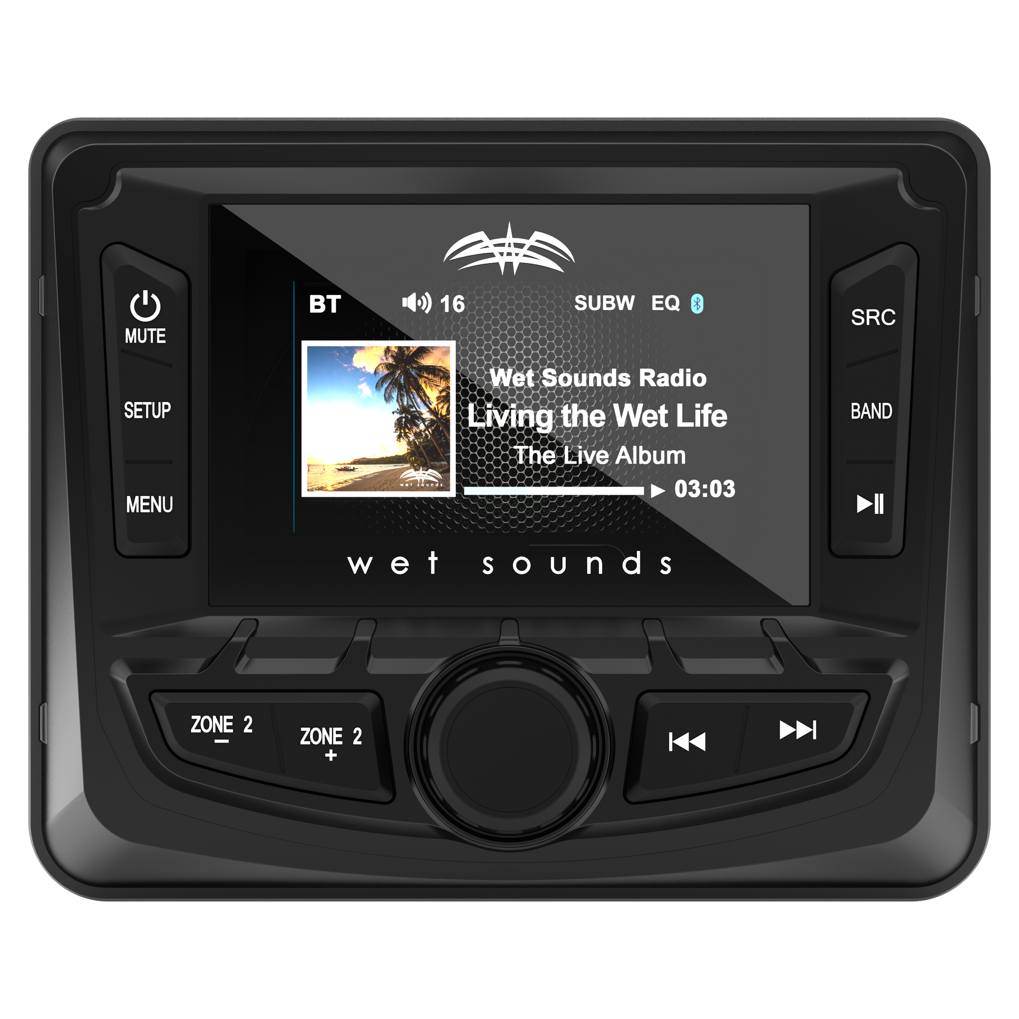 Wet Sounds WS-MC-2 AM/FM/Weather Band Tuner With RDS & SiriusXM