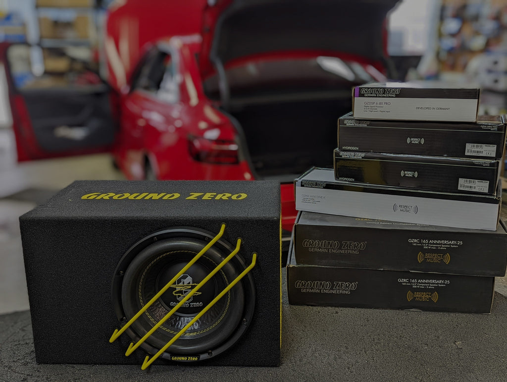 Different Car Stereo Components Installed